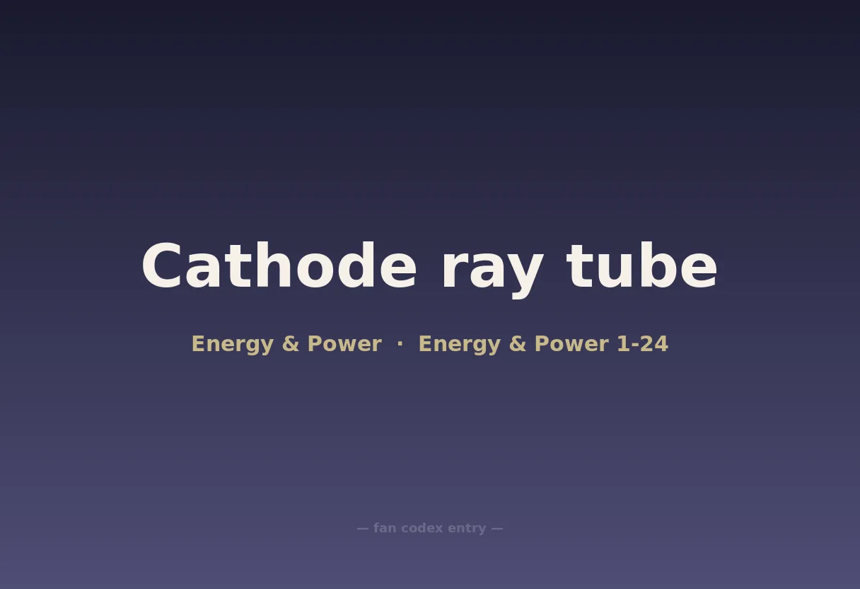 Cathode ray tube