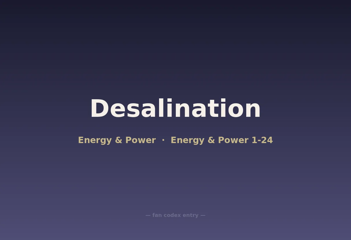 Desalination